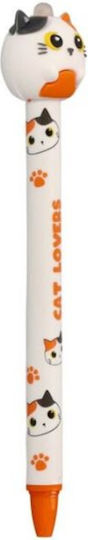 Στυλο Σβηνει Μπλε Gel 3d Orange Cat I-total Xl1839n