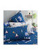 Charalambidis Textiles Set Față de Pernă Albastru 52x72cm.