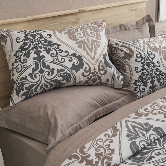 Charalambidis Textiles Σετ Μαξιλαροθήκες Μπεζ 52x72εκ.
