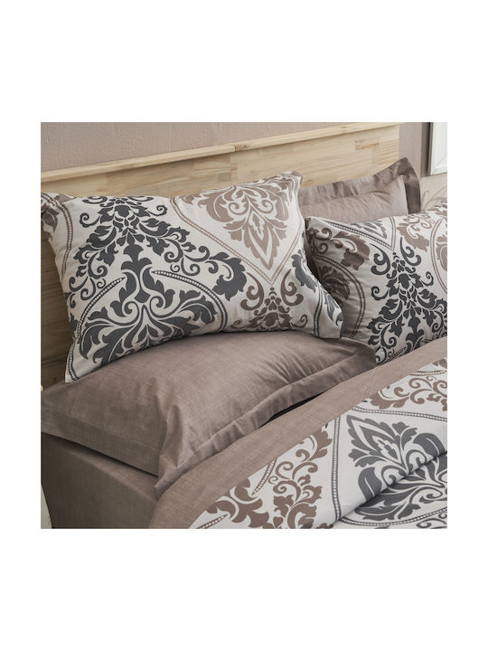 Charalambidis Textiles Σετ Μαξιλαροθήκες Μπεζ 52x72εκ.