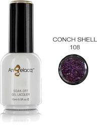 Angelacq Gel Nagellack 108 Conch Shell Glitzer ...