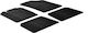 Auto Gs Set of Front and Rear Mats 4pcs for Renault Thalia / Clio 1998-2005 Black
