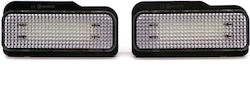 Mercedes-Benz License Plate Lights E Class C Class SLK Set of 2 Mercedes-Benz License Plate Lights E Class C Class SLK Set of 2