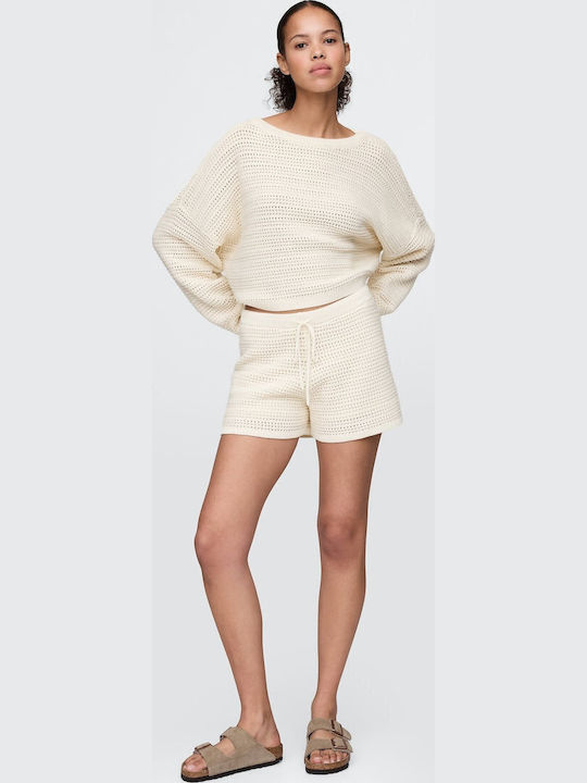 GAP Women's Shorts Ivory Beige Frost