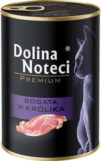 Dolina Noteci Premium Wet Food for Cats in Cans with Rabbit Grain-Free 400gr