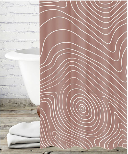 Cyclops Future Shower Curtain 180x200cm Rose Dawn