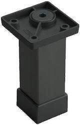 Picior De Mobilier Pătrat Capac Negru Mat 32x32mm Mesan 249-1044107101