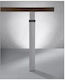 Furniture Leg Column Table Manart Collapsible Square 80x80mm Silver 244-265r226801