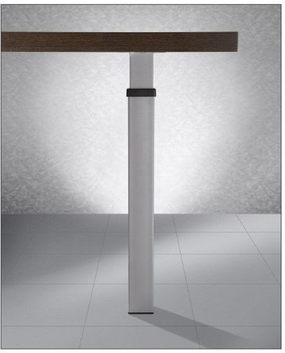 Furniture Leg Column Table Manart Collapsible Square 80x80mm Silver 244-265r226801