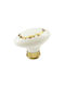 Möbelgriff Gem Pp 42 Gold Weißer Gebrochener Porzellan Goldene Dekoration Φ45mm