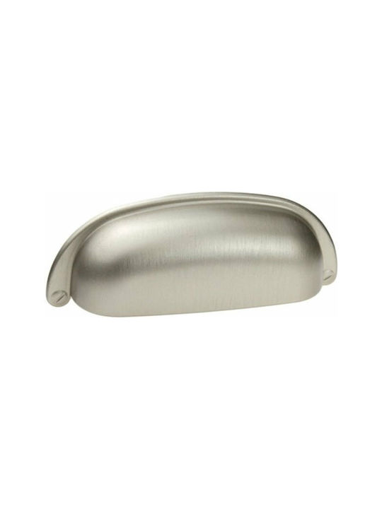 Möbelgriff Bündiger Griff Serie 5031 Silber Giusti 105mm #5031/0a-ar