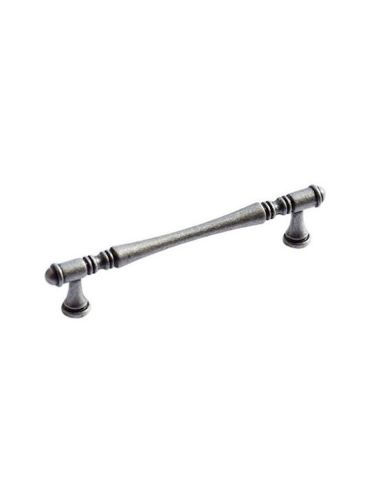 Möbelgriff Giusti Art.765 Alte Silber Farbe 233-765wmn96e8 96 mm