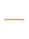 Zogometal Furniture Handle 28 Brass Matte Finish Handle 160 Mm
