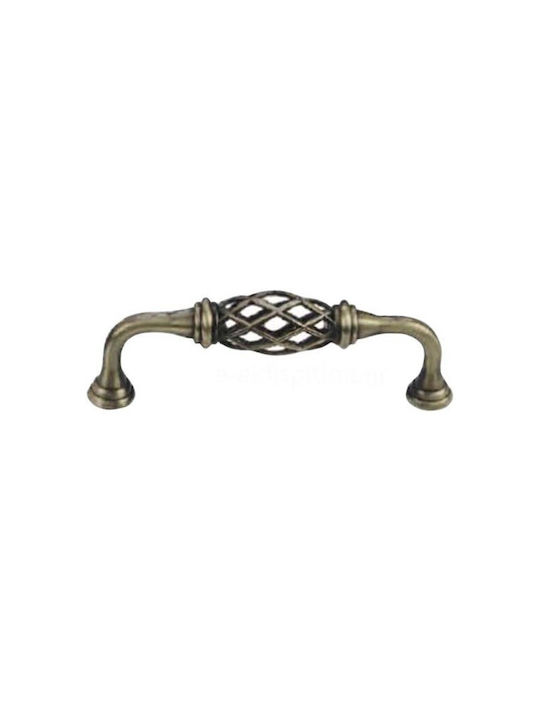 Beste Möbelgriff 68107 Antik Zamak 128mm