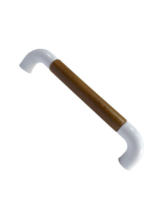 Mâner Italian Pentru Mobilă Eureka 11685-096-lef1 Lemn Alb Dimensiune 9,6cm Mâner Italian Pentru Mobilă Eureka 11685-096-lef1 Lemn Alb Dimensiune 9,6cm