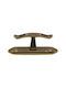 Mandelli 4762-brz1 Italienischer Messing-Fenstergriff Bronze Gebürstet Maße 160×39×65 Mm