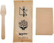 Wooden Placemat Fork Kraft Napkin Kraft Envelope 100pcs