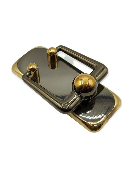 Front Door Knocker Italian Brass Mandelli 4937-aim1 Two-Tone Dimensions 165×95×50 Mm