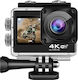 V8R Action Camera 4K Ultra HD Υποβρύχια (με Θήκη) με Οθόνη Αφής 2" και Wi-Fi Μαύρη