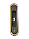 Brass Sliding Door Handle Mandelli 10661-20a5 Bronze-Gold Matte Dimensions 160×40×15 Mm