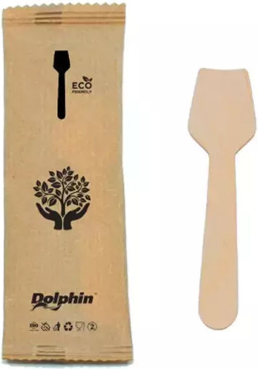Hölzernes Eiscreme-Löffel 9,5cm 1/1 Craft Tasche 100Stück