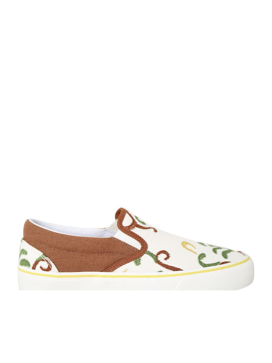 Women's Slip-On from Synthetic Leather White