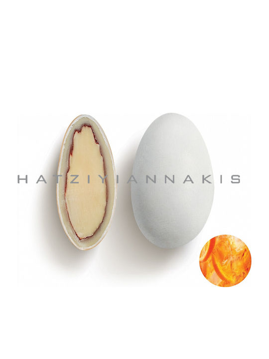 CHatzigiannakis Jordan Almonds in Standard Shape with Orange Flavour Orange 4000g