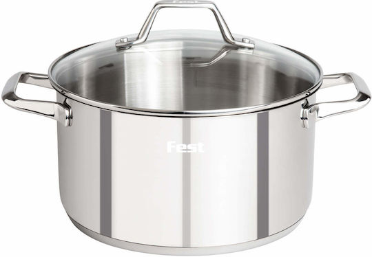 Fest Reflection Deep Stainless Steel Pot 8lt 28cm