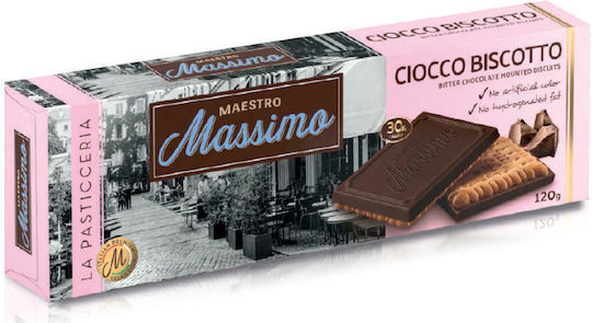 Biscuiți La Pasticceria Cu Topping Ciocolată Neagră 120gr