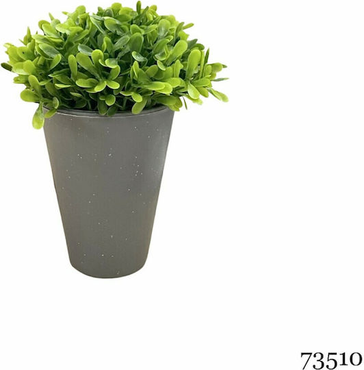 Τεχνητό Φυτό Ibergarden Διαστάσεων 13x13x15cm Γκρι Γλαστράκι