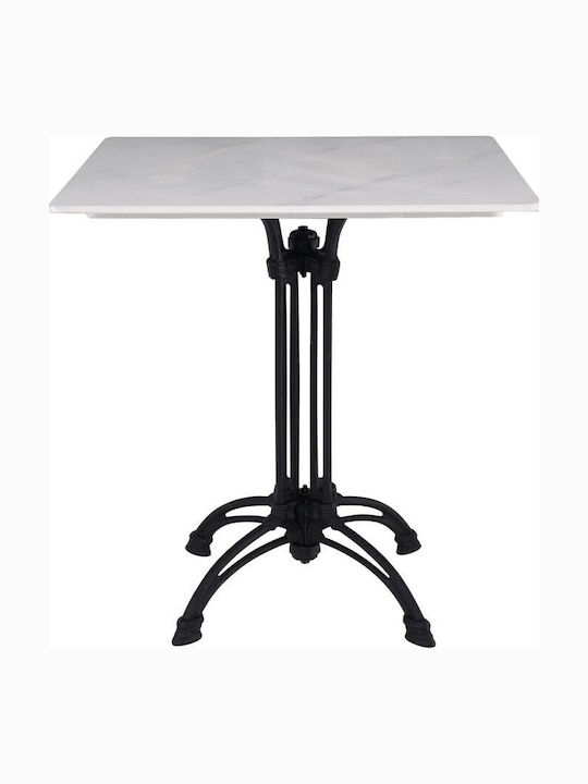 Platz Tisch Küche White Marble 70x70x73.5cm