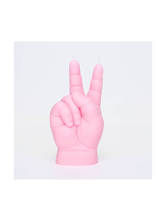 Peace Baby Hand 6x4x11cm Rosa Kerze Hand Pflanzliches Kerze
