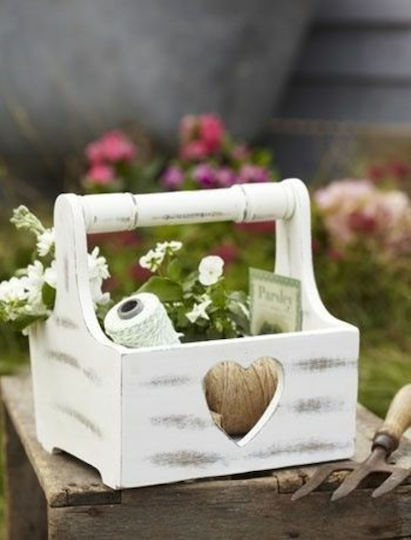 Wooden Basket 0.40x0.40x0.55