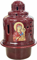 Candelă Ceramică Glazurată Bizantină Bordeaux
