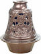 Candelă Metalică Tip Clopot Maro