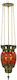 Schwebendes Vigilölampen Bärchen Elektrisch Farbige Glas 12x55cm