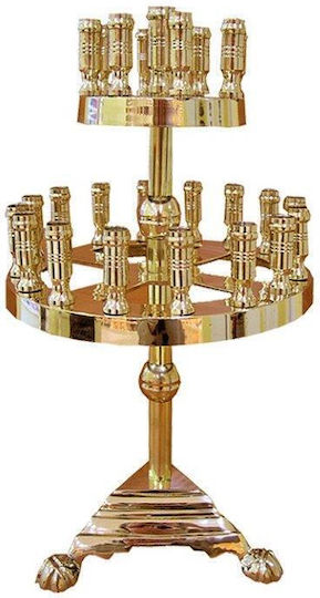Brass Manuel Candlestick 25 Pieces 35 x 21cm