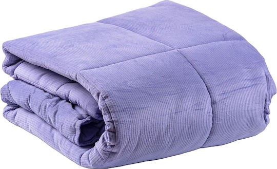 Κουβερτοπαπλωμα Μονο Sidi Home Μωβ 160x220 Scc123280