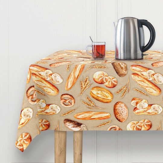 Fleckabweisende Tischdecke Spanien Baguette 201 140x140