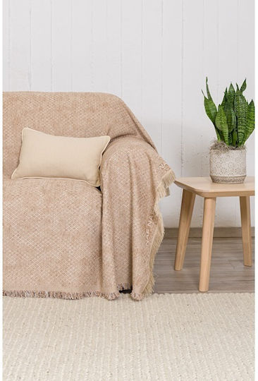 Naf Naf Highline Three-Seater Sofa Throw P180xM300cm Dk Beige 358-135 Naf Naf Highline Three-Seater Sofa Throw P180xM300cm Dk Beige 358-135