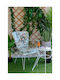 Be Comfy Αδιάβροχο Μαξιλάρι Καρέκλας Κήπου Floral Πέταλο Blue Floral 8002 44x45εκ.