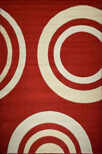 Cayenne 194 Modern Living Room Rug Red-Beige 200x250 cm