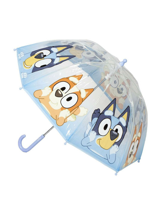 Bluey Umbrelă pentru copii Baston Bluey Albastru cu diametrul de 71cm.