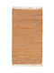 Persische Leder Teppiche Solide 130227/02f Rost 70x130cm