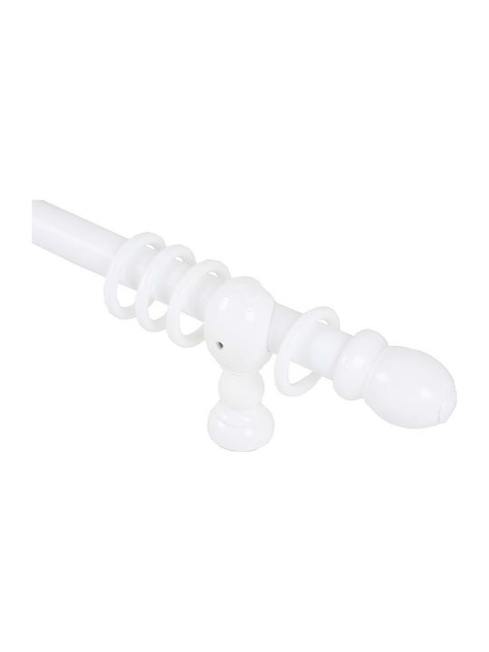 Wooden Curtain Pole Oem Diameter 35 White 140cm
