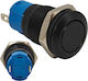 On Off Switch 12mm Black Push Button