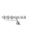 Metallic Curtain Pole Enis A4 Matte Nickel Chrome 160cm Double Rail