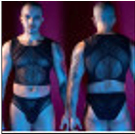 Aph Men's Sexy Underwear – Black Fishnet