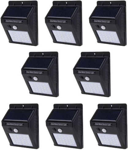 Set 8 Lămpi Solare 0.55W cu Senzor de Mișcare 12.4bucx95bucx47buccm