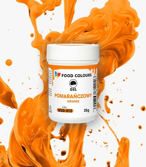 Food Colours Χρώμα Ζαχαροπλαστικής σε Μορφή Gel Πορτοκαλί 35gr